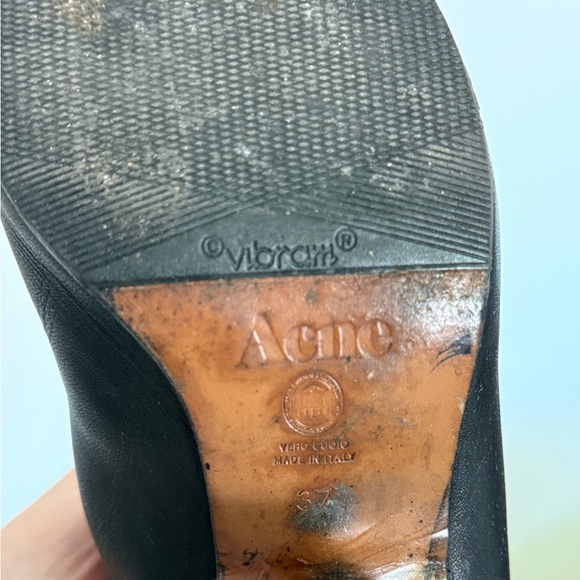 ACNE STUDIOS – Alma Black Leather Ankle Boot - Picture 5 of 5